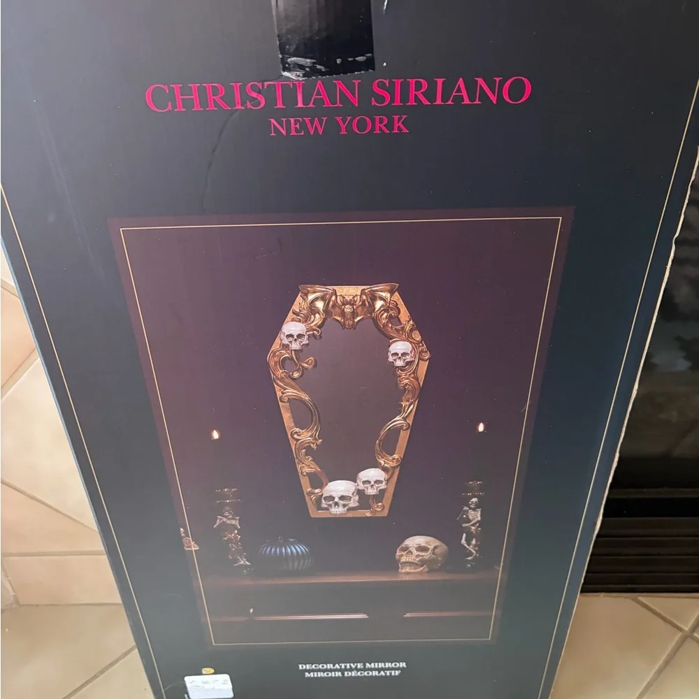 Christian Soriano Coffin Skull Wall Mirror